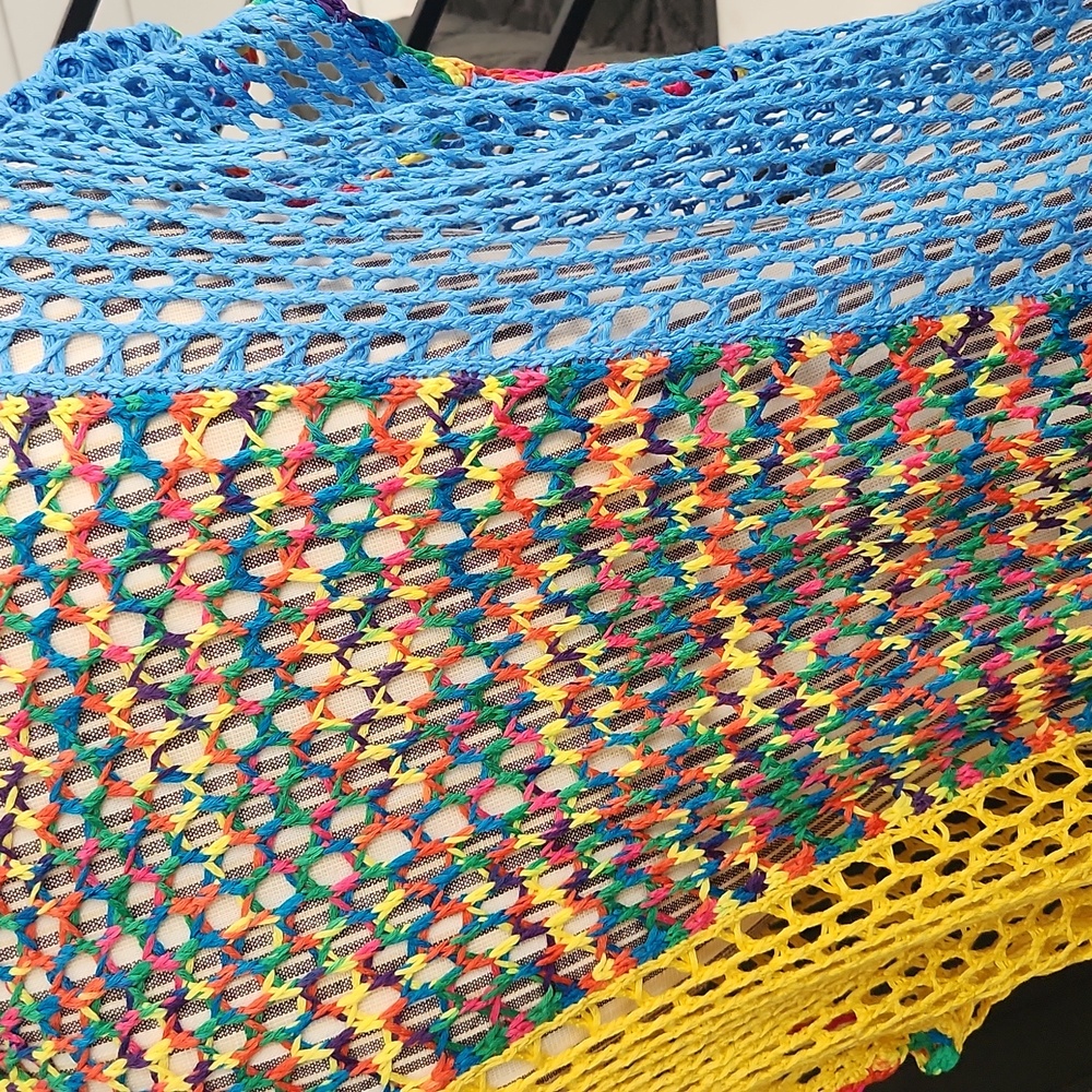 Crochet Fringe Oversized Top - Picture 6 of 8